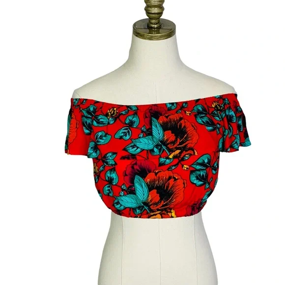 MINKPINK Tropical Dream Crop Top MEDIUM - Picture 7 of 10
